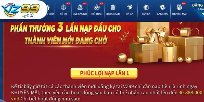 Ưu đãi cực hot cho những người chơi mới