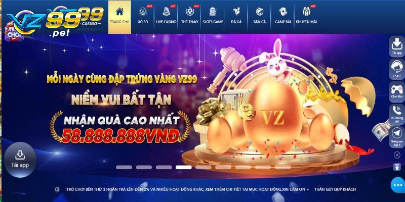 Các ưu điểm của sảnh game casino VZ99